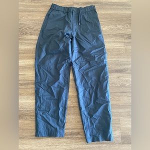 Uniqlo U linen blend wide fit pants navy